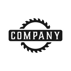 saw blade vector design,carpentry tool logo design,vintage,badge,editable design
