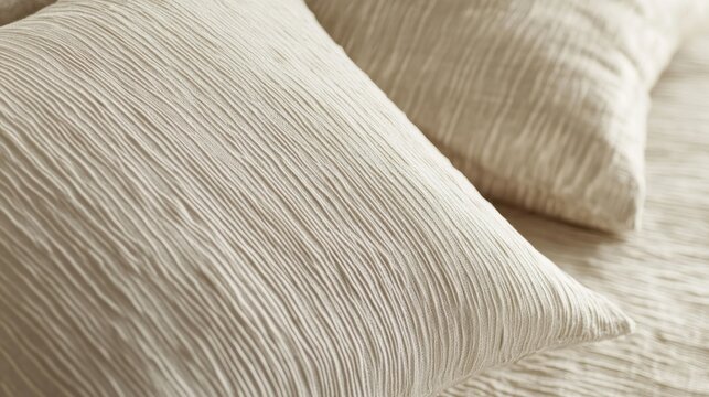 Textured Beige Pillows: Soft, Serene, and Stylish