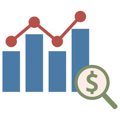 FInancial analysis icon vector