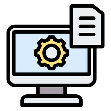 Primary Data Outline Color Icon