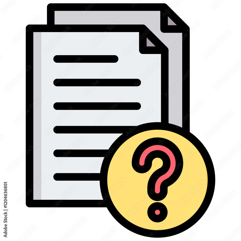 Poster data anonymization outline color icon