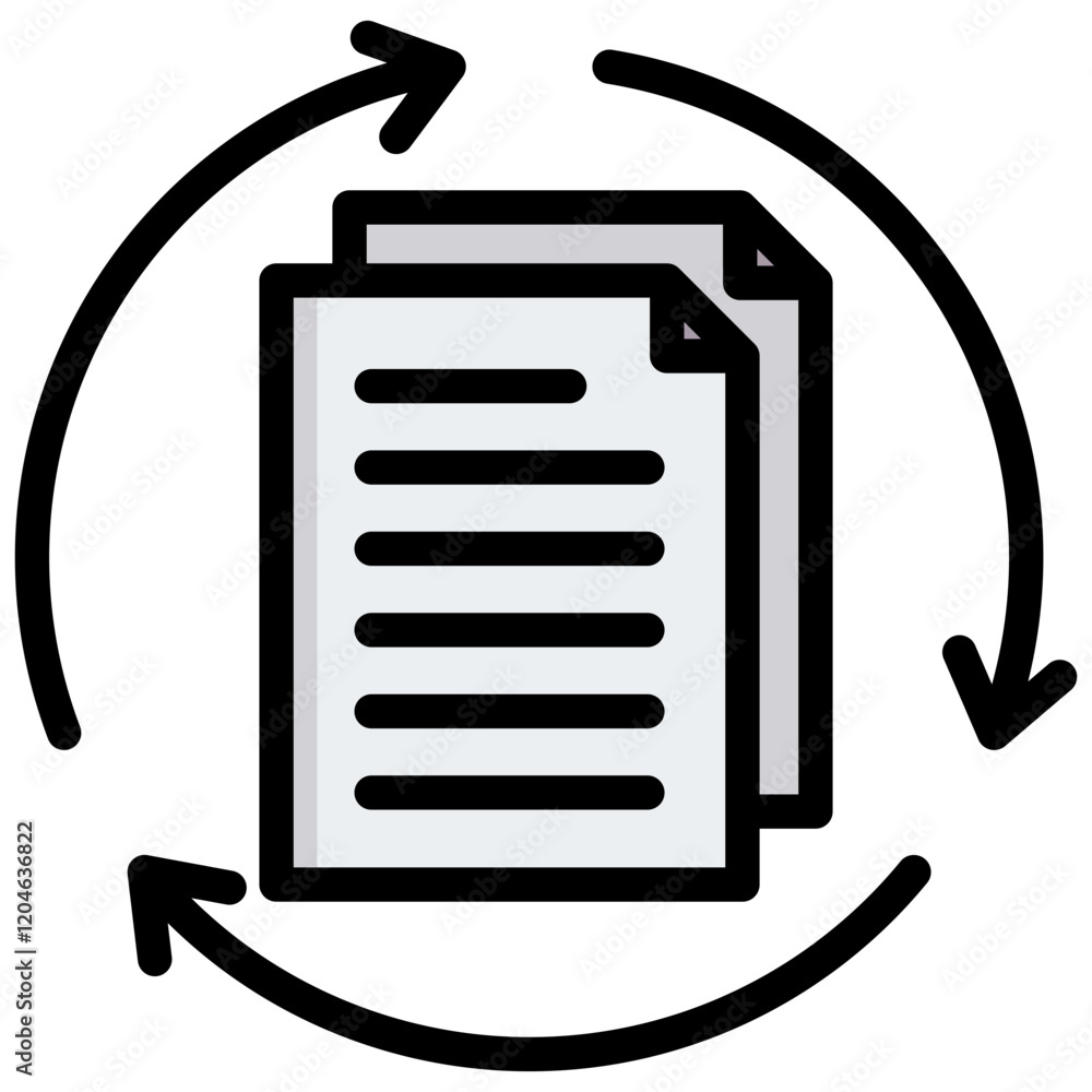 Poster data consistency outline color icon