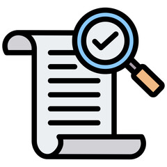 Data Validity Outline Color Icon