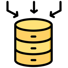 Data Collector Outline Color Icon