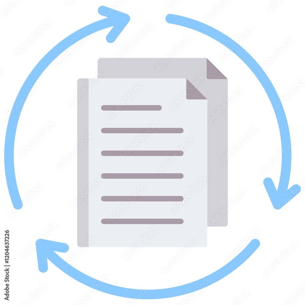 Poster data consistency flat icon