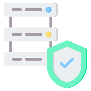 Data Secure Flat Icon