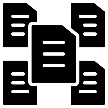 Raw Data Glyph Icon