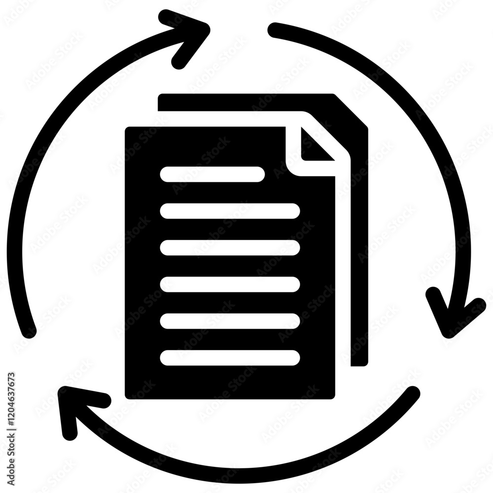 Poster data consistency glyph icon