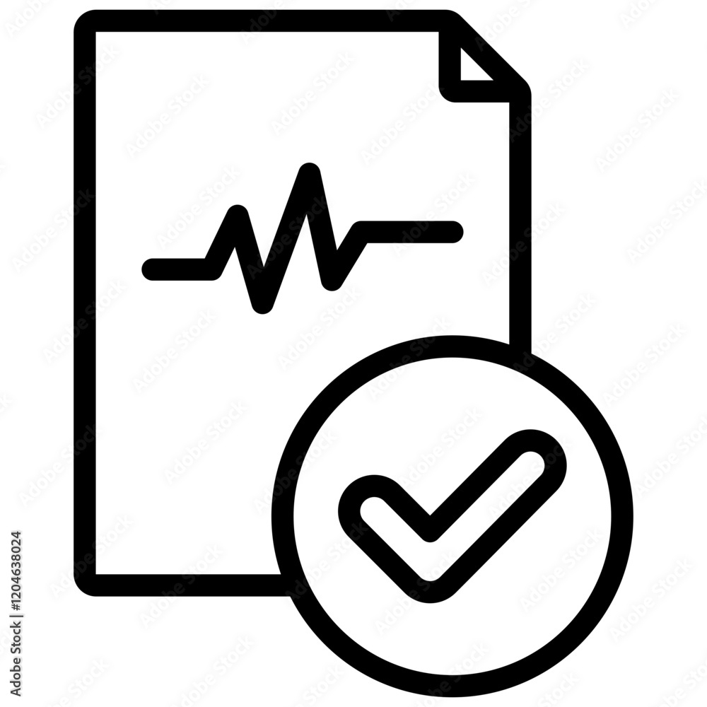 Poster data normalization outline icon