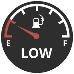 Fuel or gas meter vector