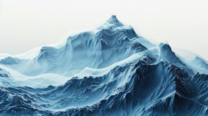 iceberg in the mountains