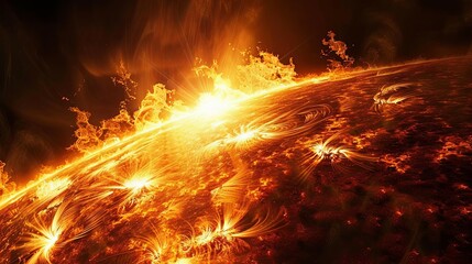 Fiery Solar Surface Magnetic Fields and Flares
