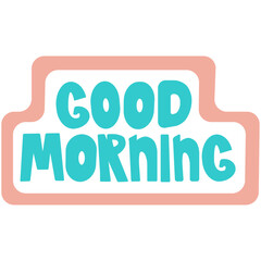 Good morning cute vector