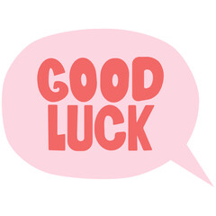 Good luck text vector