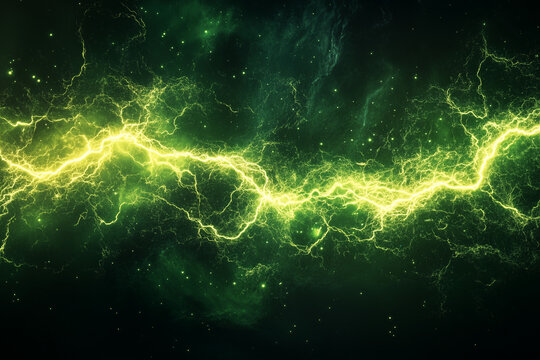 Electric Lime Light and Rapid Energy Flash Creating a Bold and Energizing Visual Effect
