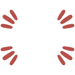 Aesthetic sunburst doodle vector