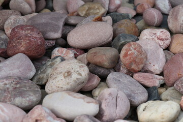 Small stones for background. Stone decoration.