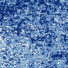 Fototapeta premium Digital camouflage background, vector seamless pattern, army blue, dark blue, and white color, with a blend of natural colors used for camouflage