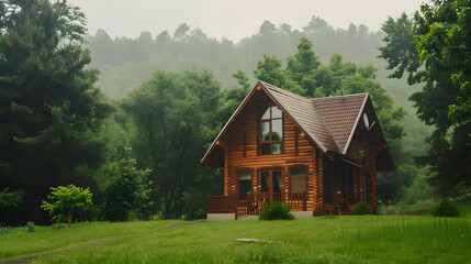 Obraz premium house in the mountains