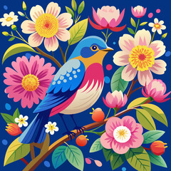 Obraz premium birds on the branch