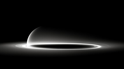 Abstract Glowing Dome and Circular Light Effect