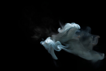 Smoke suspended in the air