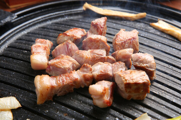Korean-style BBQ grill with 