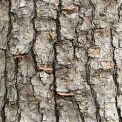 Detailed Closeup of Tree Bark Texture Rough Surface Natural Wood Background