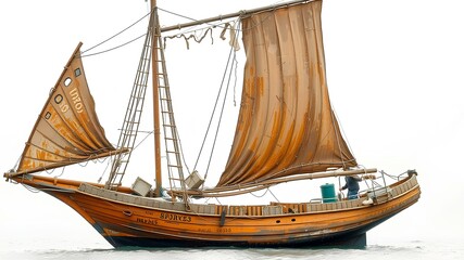 Obraz premium old wooden sailing ship