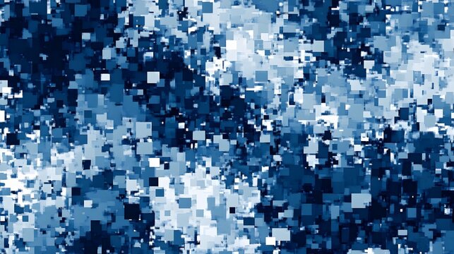 Digital camouflage background, vector seamless pattern, army blue, dark blue, and white color, with a blend of natural colors used for camouflage