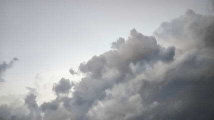 Summer blue sky cloud gradient light white background. Gloomy vivid cyan landscape in environment...