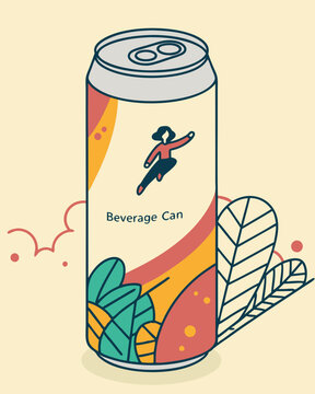 beverage can, customizable can, design template, editable can, vector illustration, soda can, aluminum can, customizable template, mockup can, drink container, bever can to design yourself vector file