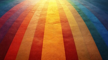 Obraz premium Rainbow Hues Radiating On Textured Surface