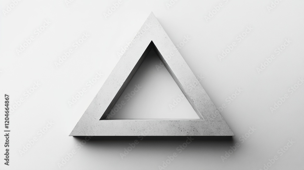 Aufkleber geometric triangle shape with a hollow center creates a modern and minimalist design aesthetic. gene