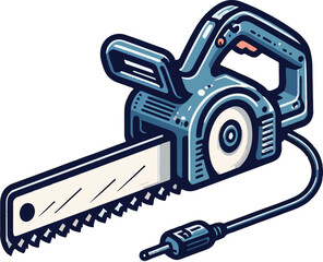 Chain saw vector illustration art work 03