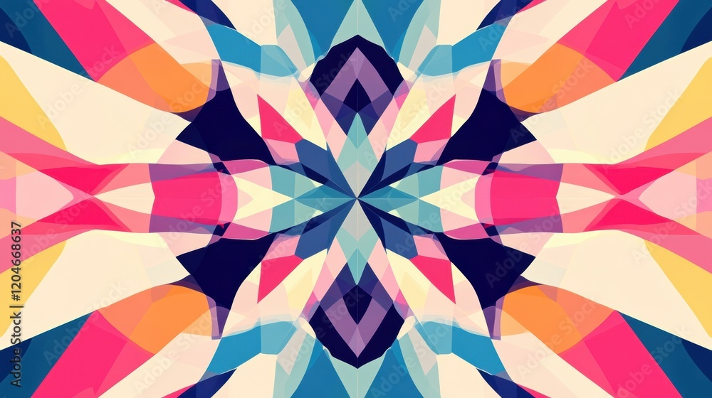 Poster colorful geometric patterns create a vibrant abstract design for modern decor and artistic inspirati