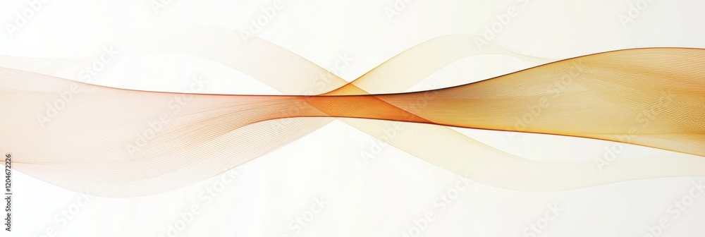Aufkleber abstract wave patterns in soft colors create a serene illusion of movement and flow. generative ai