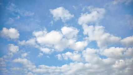 Summer blue sky cloud gradient light white background. Gloomy vivid cyan landscape in environment day horizon skyline view spring wind