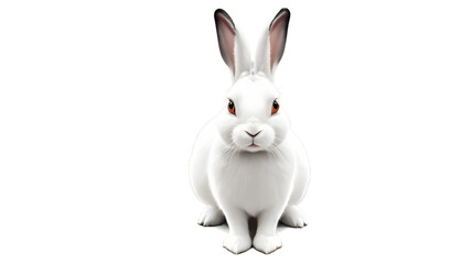 Obraz premium white rabbit isolated on white