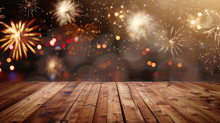 new year background with fireworks