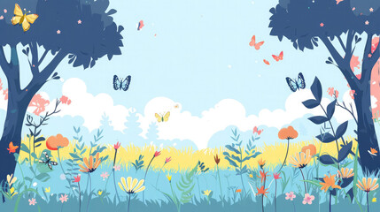 background with flowers