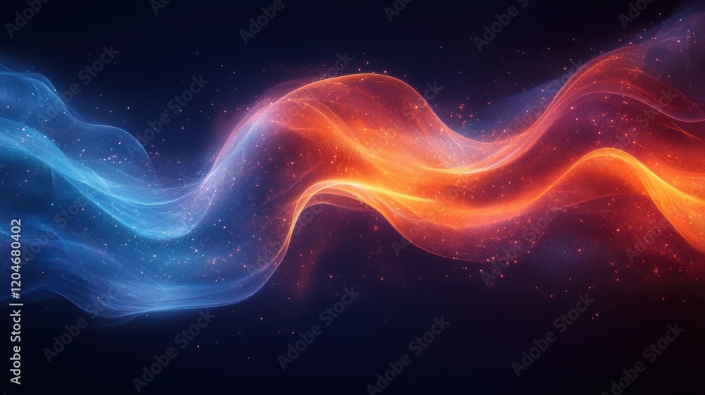 Aufkleber Artificial Intelligence Neural Network Data Analytics Signal Transmission Technology Abstract Illustration