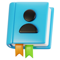 3d rendering general user interface icon concept. 3d render contact icon