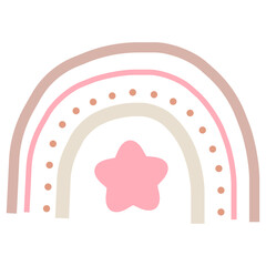 Aesthetic rainbow vector