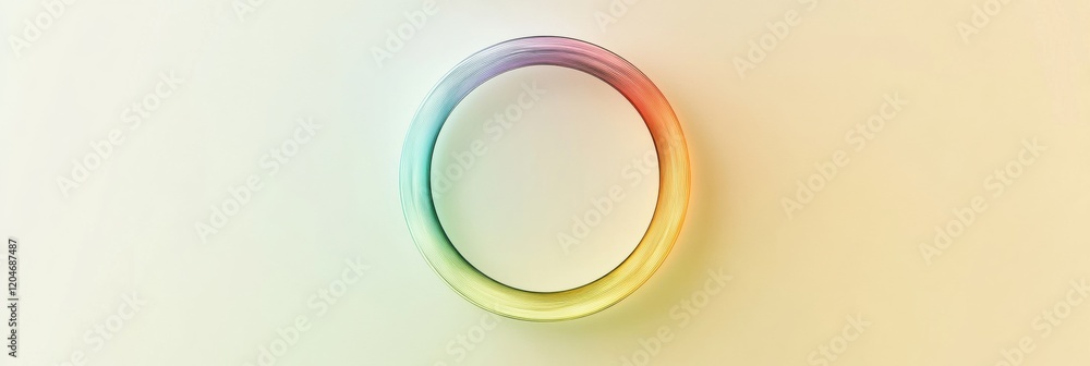 Leinwandbilder colorful circular design with gradient highlighting a smooth transition of hues. generative ai