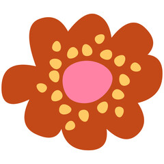 Aesthetic flower vector