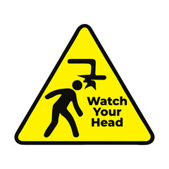
Watch your head signs vector art and illustration
