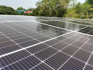 Installing solar panels on the roof to use as alternative energy for electricity use.