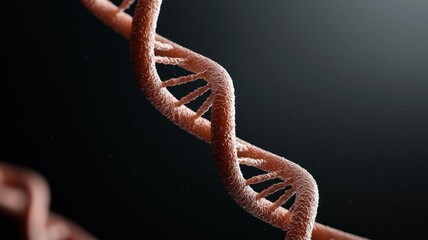 Obraz premium Revolutionary DNA Structure Discovery in Lab Biological Research Scientific Visualization Dark Environment Close-Up View