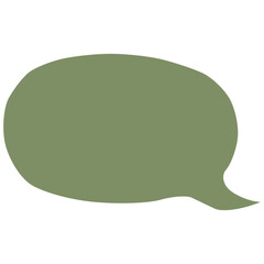 Aesthetic organic speech bubble vector